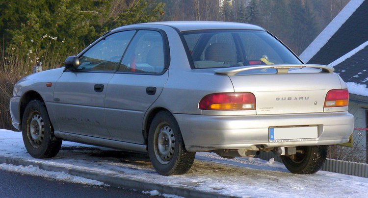 Subaru Impreza 1 generacji dane techniczne, spalanie