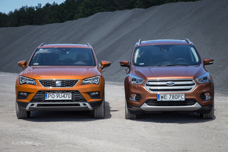 Ford Kuga 2 0 Tdci Awd Kontra Seat Ateca 2 0 Tdi 4drive Porownanie Autokult Pl